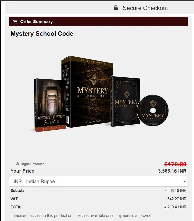 The Mystery School Code paynow